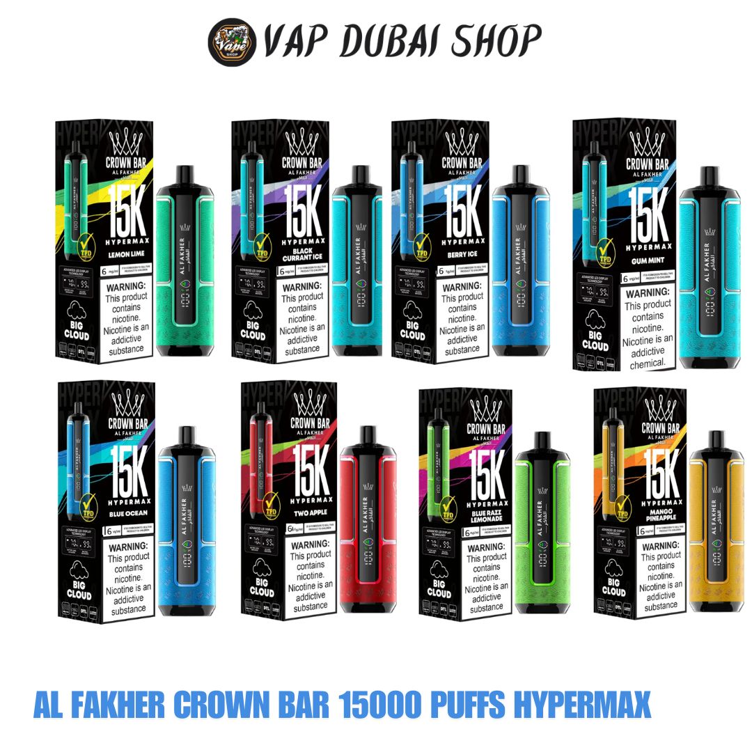 Al Fakher Crown Bar 15000 Puffs Hypermax