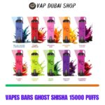 Vapes Bars Ghost Shisha 15000 Puffs Disposable Vape UAE