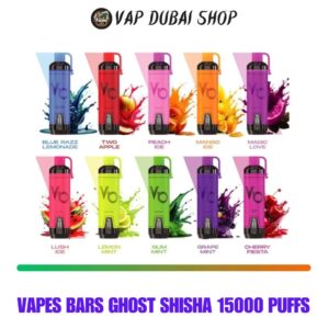 Vapes Bars Ghost Shisha 15000 Puffs Disposable Vape UAE