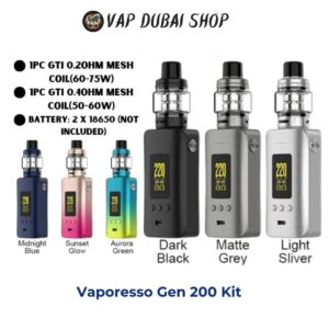 Vaporesso Gen 200 Kit With 8ml iTank in Dubai UAE