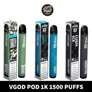Vgod Pod 1k 1500 Puffs Disposable Vape In UAE