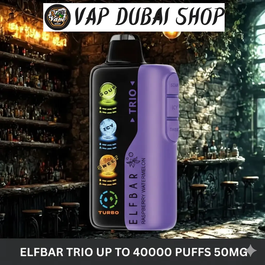 1-1 Elfbar trio up to 40000 puffs 50mg nicotine 4 mesh coil disposable vape